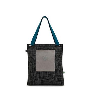 Torby Tote Kipling Annas Czarne Szare | PL 1776HA